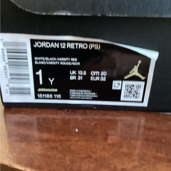 Jordan 12 Retro PS in White and Varsity Red - Picture 7 of 7